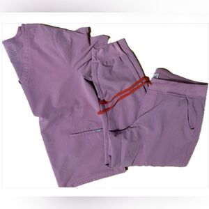 Figs Women’s Scrub Set Chalk Pink Casma Top Zamora Jogger XL